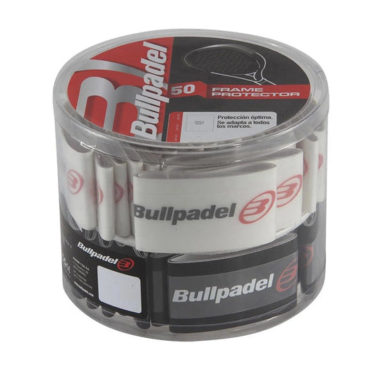 108 - Protectores Bullpadel Frame Negro-Transparente 50 Unidades